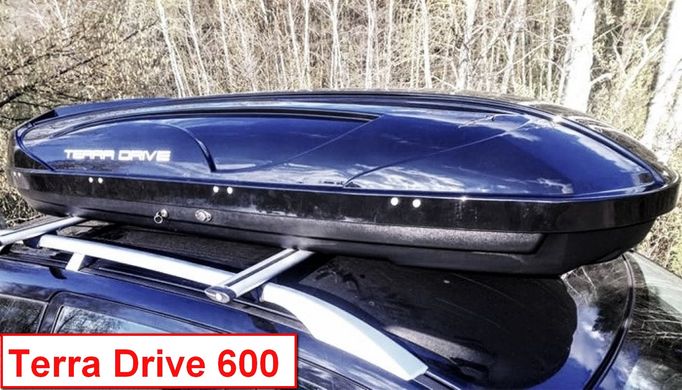 Автобокс Terra Drive 600 Черный, Двустороннее открытие