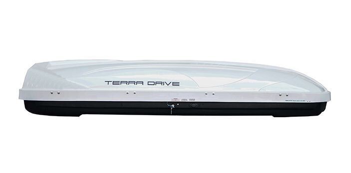 Автобокс Terra Drive 600 Серый глянец, Двустороннее открытие